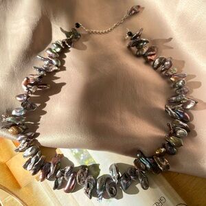 Handmade Necklace!! Keisha Pearl Necklace in 925 sterling silver.